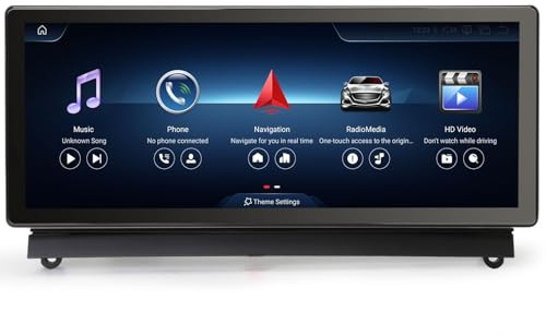 10.25 Zoll Android 14 Qualcomm 8 Kern Autoradio Carplay für Mercedes C-Class W204 S204 NTG 4.0 Android Auto GPS Navigationssystem Lenkradsteuerung WiFi DSP DAB+ Bluetooth 5.1