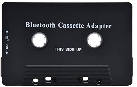 Topyond Adaptador Bluetooth De Cassette, Adaptador De Reproductor De Cassette Inalámbrico para Coche, Convertidor Receptor De Cassette Bluetooth para Coche con Cable USB, Negro