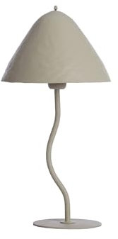 Light & Living Tischlampe Elimo - Grau - Ø25cm - Rund - Metall - Tischleuchte Wohnzimmer & Schlafzimmer - Tischlampen modern