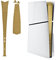 Luck&Link Haut Aufkleber für PS5 Slim Konsole Center Teil Schutz Textur Haut Kratzfest Aufkleber, für ps5 Slim Digital&Disc Edition(Waben-Gold, for PS5 Slim (2023))