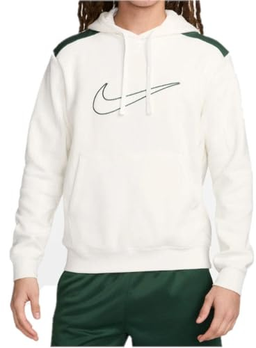 NIKE Herren Sweatshirt Sportswear Sp Fleece Fz Hoodie Bb, Sail/Fir, FQ8819-133, M