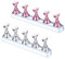 2 Sets Nail Stand Display - Magnetic Nail Tips Stand - Acrylic Nail Art Practice Stands - Acrylic Nail Display Stand,Nail Practice Holders,Nail Stands for Painting Nails for Homes&Salons (pink+silver)