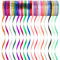 31 Rollen Ringelband Geschenkband Set, 5MM Geschenkbänder für Geburtstag Luftballons Hochzeit Geschenkverpackung Florist Luftballon Schleifen und Saisonale Deko, 10 m/Rolle (gemischte Farben)