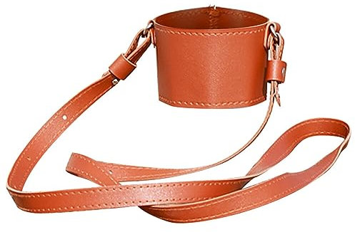 Slakerbe Kaffeebecher mit Schultergurt, PU Leder Mode Becher Tasche zum Umhängen, Verstellbare Wasserflaschen Tasche Pouch Passend für die Meisten Getränkebecher