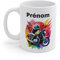 Mug Tasse Personnalisé Motard Coloré - Idée Cadeau Unique pour Passionné de Moto Taille 11oz