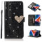 ATISIJIE for iPhone 7/8 Glitter Wallet Case,Glitter PU Leather Case Card Holder Wrist Strap Inlaid Heart Diamond Flip Cover for iPhone 7/8-Black