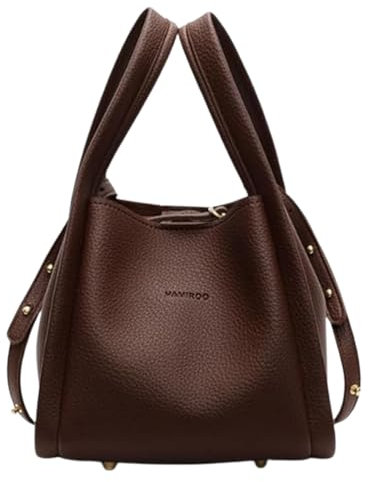 EEJBYTDI Beuteltasche für Damen, Vintage-Beuteltasche, Leder-Beuteltasche, Vintage-Schulterbeuteltasche für Damen (Dark Brown)