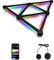 Smart LED Wall Lights, Music Sync Voice Control DIY RGB Light Bar with 16M+ Color & 44+ Scenes, Dimmable Home Decor Wi-Fi Wall Light for Gaming Room TV Bedroom (9 Lines)