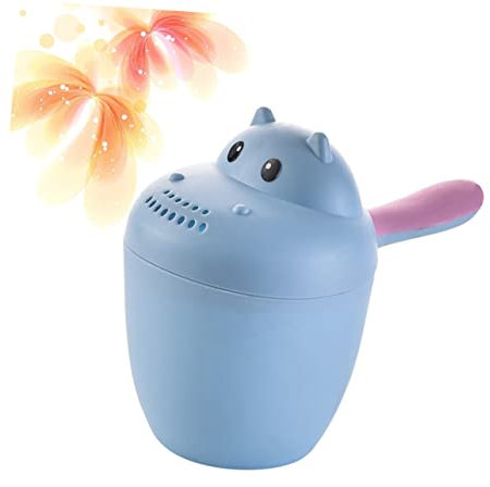 IMIKEYA Shampoo Becher Im Hippo Design Badewasser Bailer Für Sicheres Haarewaschen Blaues Shampoo Cup Und Sprinkler Für Kleinkinder Perfektes Zum Geburtstag