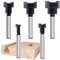 5pcs Keyhole Bit Set, 1/4-Inch Shank, 8.5-10.5-13.5-17.5-19.5mm Cut Diameter Keyhole Router Cutter Bit,T-Track Slotting Milling Cutters
