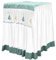 Tofficu Copri Lavatrice e Asciugatrice Protettore Accessori Polvere Copri Lavatrice Per Esterno Macchina Essicatore Protezione Per Lavasciuga Poliestere (poliestere) Green
