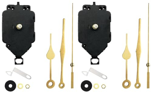 Bosiyrggrl 2 Set DIY Clock Movement Kit Oscillating Movement with Hands Quartz Clock Repair Parts Replacement Parts D