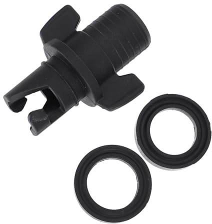 JUMPLAWN Plastic Inflatable Kayak Air Pump Adapter Hose Connector for Rubber Boats Canoes Paddle Boards Plastic Replacement Part for Foot and Electric Pumps Easy Inflation and Deflation