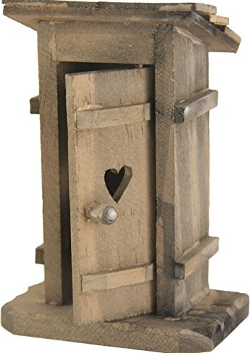 Unbekannt Miniatur Modell Zubehör, Toilettenhäuschen Natur Höhe ca. 12,5cm