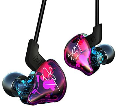 Yinyoo KZ ZST Kopfhörer In Ear Ohrhörer Ear Stereo Bass Kopfhorer HiFi Noise Isolating Headset Headphones in Ear 3,5 mm Klinkenstecker für iPhone 6,Sony, Samsung, LG, Huawei, HTC,Handy