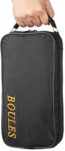 Tofern Schön Boule Tasche für 6 Kugeln aus Premium Nylon&Oxford für Outdoor Spaß, Boules Handtasche Ohne Boule, Schwarz
