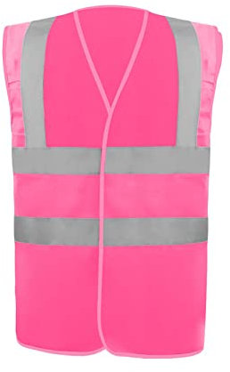 Sicherheitsweste mit reflektierenden Streifen, Klasse 2, mehrfarbig, für Damen und Herren.