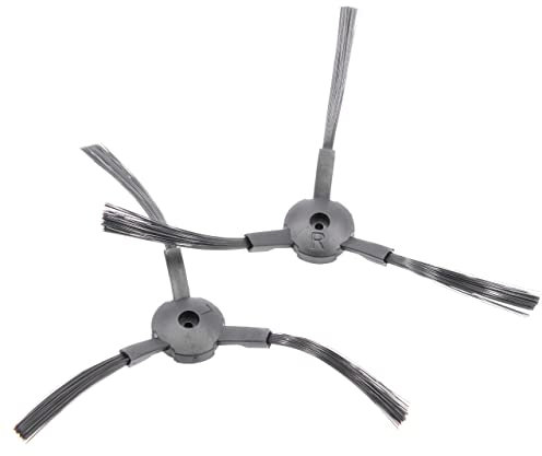 vhbw 2X Seitenbürste kompatibel mit Medion MD16192, MD18500, MD18501, MD18600 Saugroboter - Reinigungsbürsten Set, Links/rechts, schwarz