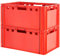 2 Stück E3 Fleischkisten Rot Kisten Eurobox Lebensmittelecht Metzgerkiste Box Aufbewahrungsbox Kunststoff Wanne Plastik Stapelbar Lagerkisten 60 x 40 Kingpower