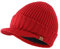 Magracy Herren Winter Knit Visor Hat Outdoor Dicke Schirmmütze Beanie Mütze Gr. Einheitsgröße, rot