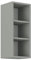 Hängeschrank Regal 30 cm Bianca Grey Rose - Grau Küchenzeile Küchenblock
