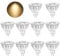 Boxlood LED GU 5.3 MR16 Spots Lampe 3000K Warm Weiß 5W Ersetzt 50W Halogenlampe 450lm, Nicht Dimmbar LED Strahler 12V 40° Abstrahlwinkel Longlife LED-Strahler Spots, 10er Pack