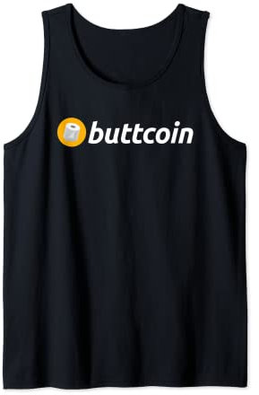 Buttcoin Logo Funny Toilettenpapier Roll Crypto Investor Tank Top
