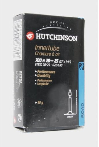 HUTCHINSON - Chambre À Air - City - Standard - Résistance Et Anti-Crevaison - Valve Schräder - Épaisseur 0.9 mm - 32 MM - 700 x 37-50, Noir
