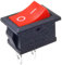 AUTOZOCO Interruptor basculante, Interruptor 2 posiciones, Interruptor 2 vias, Interruptor 2 pines, Interruptor 2 terminales, Interruptor ON/OFF SPST, 16 A 250 VAC | 10A 125VAC, Rojo sin Luz