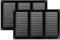 Vent Systems 30 x 20 cm – Paquete de 2 cubiertas para rejilla de ventilación – Negro – Rejilla de retorno de aire de metal con pantalla de protección integrada contra plagas