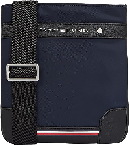 Tommy Hilfiger Herren Umhängetasche Crossover Klein, Mehrfarbig (Space Blue), Einheitsgröße