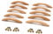 Csirnto Tiradores Madera de Muebles 10 Piezas Tiradores de Madera para Armario Tire de la Manija Tiradores de Cajones Tiradores de Muebles de Cocina, con Tornillos para Puerta Armario Cajón, 128mm