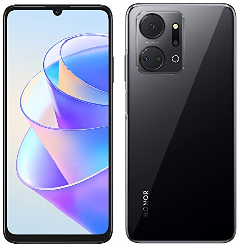 HONOR X7a 4G Smartphone 4GB 128GB, 6.74 FullView Display, 50MP Caméra arrière Quadruple, 5230 mAh Battery, 22.5W Supercharge, mémoire Extensible, Android 12, NFC, Noir