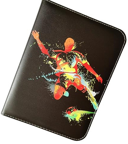 Sammelalbum für Fußball Karten Album, Fussballkarten, Hefte für Sammelkarten und Tauschkarten, Sammelkartenalben für Card Collection Karten, 50 Seiten 400 Karten Kapazität(Schwarz)