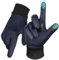 LOUXPERT Winterhandschuhe für Herren und Damen, Radfahren: wasserdichte Handschuhe für kaltes Wetter, Touchscreen-Finger (Grau, Größe S (Herren) – M (Damen))