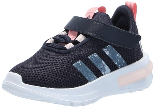 adidas Racer TR 25 - Tenis Unisex para niños, Tinta/Semi Rosa Spark/Sandy Pink, 19.0 cm