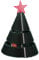 Folpus Christmas Tree Cat Scratching Board Cat Scratcher Post Grinding Claw Scratching Pad
