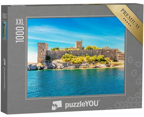 Puzzle 1000 Teile XXL „Bodrum Burg Blick vom Meer in Bodrum“