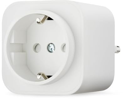 Amazon Basics Smart WLAN-Steckdose 2.4 GHz Wi-Fi für EU-Steckdose, für den Innenbereich, nur kompatibel mit Alexa, Weiß, 1 Stück