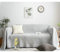 Ayoiow Sofa Überzug Joom Bezug Sofa Grau Sofahusse 2 Sitzer Baumwolle Einfarbig Mit Quasten