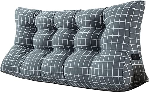 MGEMJMJ Kopfteil-bettkissen Für Erwachsene, King-Size-größe, Zum Sitzen Im Bett, Lesekissen, Dreieckiges Keilkissen Für Sofa(Size:27.6inch/70cm,Color:B)