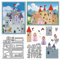 MAYJOYDIY Ritter & Prinzessin Metall Stanzformen Märchenschloss Stanzschablonen Fantasy Theme Karbonstahl Prägeschablonen Für Scrapbooking Party Fotoalbum DIY Papierhandwerk