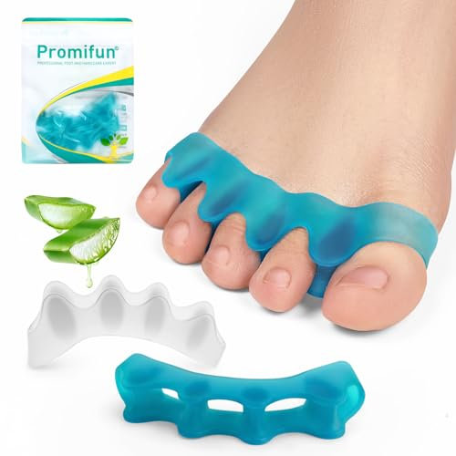Promifun Toe Separators, 8 Pack Bunion Corrector for Women & Men, Toe Spacers, Foot Alignment - Dividers to Correct Bunions, Hammertoes, Relief Restore Feet - Mixed pack
