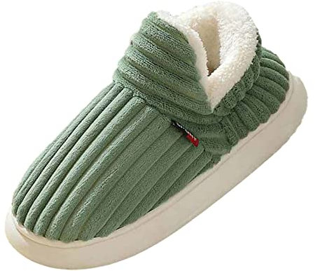 Zapatillas de Mujer Otoño e Invierno Color sólido Cómodo Bolso con cálido Antideslizante Zapatillas De Vestir Mujer De Marca Zapatillas Acolchadas Mujer