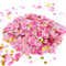 AOZUO 6000 Stück Runde Konfetti, 1 cm/0,39 Zoll Streudeko Bunt Groß Mehrfarbig für Geburtstag Hochzeit Valentinstag Baby Dusche (Rosa)