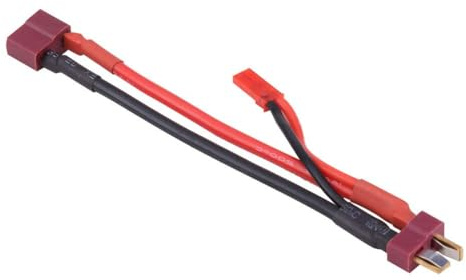 equlup T-Stecker mit JST-Stecker-Stromkabel, JST-Stecker-Splitter, Stecker auf Buchse, Servo-Adapter, 13 cm/5,19 Zoll Draht, Servo-Verlängerungskabel für ferngesteuertes Flugzeug, Auto
