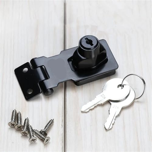 Punch-Free with Lock Drawer Locks Letter Box Locker Double Door Cabinet Lock Office Cabinet Security Combination Lock(Silver 3 inches)