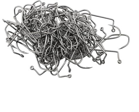 Aberdeen Style Jig Fly Tying Fishing Hook Set, featuring a pack of 100 strong wire hooks designed to enhance your fishing experience (2#)