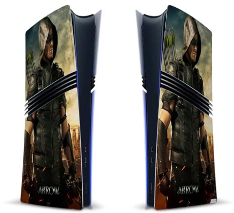 Head Case Designs Offizielle Arrow TV Series Staffel 4 Posters Vinyl Haut Gaming Aufkleber kompatibel mit Sony PlayStation 5 PS5 Pro Digital Edition Console