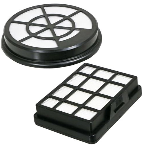 SPARES2GO Foam HEPA Filter Kit for Russell Hobbs RHCV1611 Compact XS Cylinder 1.5L Vacuum Cleaner